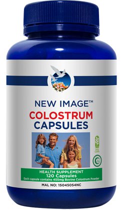 Strengthen your immune system with New Image <b>Colostrum Capsules</b>. Boost your day the colostrum way.
